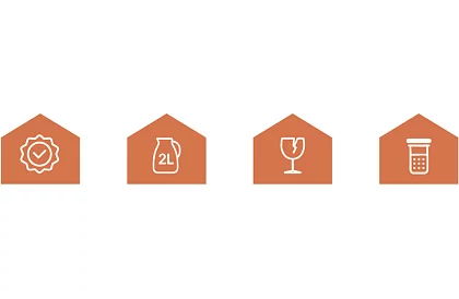 Üveges teáskanna szűrővel – 2 l