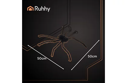 Mesterséges szőrös pók 50 cm – fekete