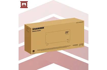 Elektrikus üveg radiátor Zelva 2500W, Wifi, fehér + távirányító