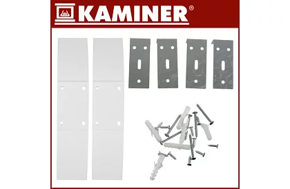 Elektrikus üveg radiátor Zelva 2500W, Wifi, fehér + távirányító