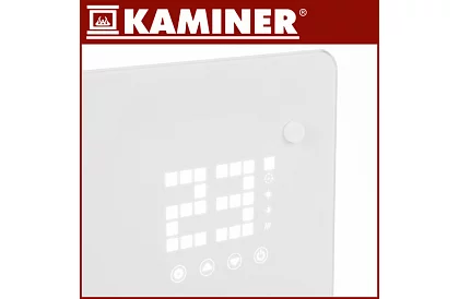 Elektrikus üveg radiátor Zelva 2500W, Wifi, fehér + távirányító