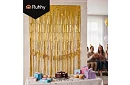 Dekoratív arany öntapadós függöny 100 × 200 cm – parti függöny