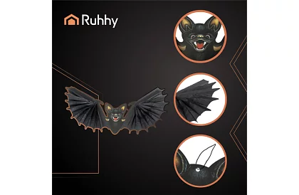 Függő denevér 60 cm – dekoráció