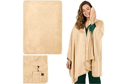 Fűtő takaró 160 × 90 cm – poncsó a hátra és vállakra