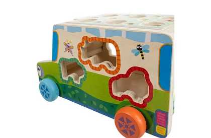Fából autó – Montessori formák rendező