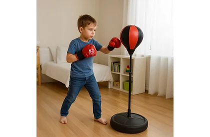 Boxzsák és kesztyű – 3 az 1-ben boksz készlet