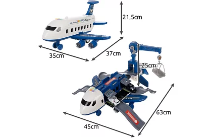 Összecsukható repülőgép – interaktív parkoló autókkal