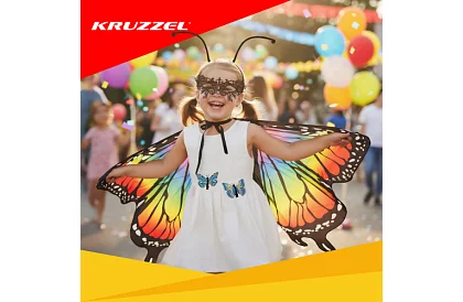 Gyermek jelmez – nagy pillangó kiegészítőkkel