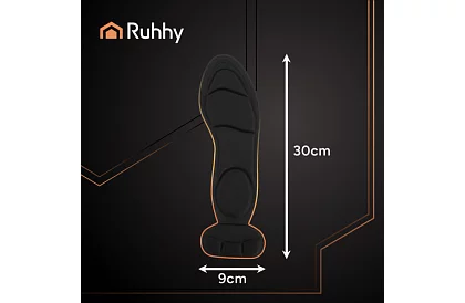 Puha talpbetétek sarokvédelemmel – fekete