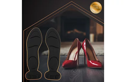 Puha talpbetétek sarokvédelemmel – fekete