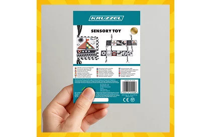 Szenzorikus könyv - kontrasztos játék 0+ csecsemőknek