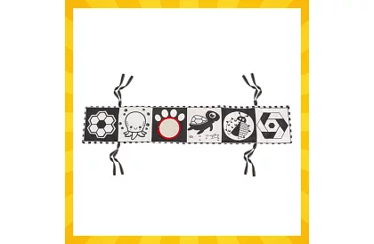 Szenzorikus könyv - kontrasztos játék 0+ csecsemőknek