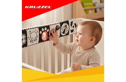 Szenzorikus könyv - kontrasztos játék 0+ csecsemőknek