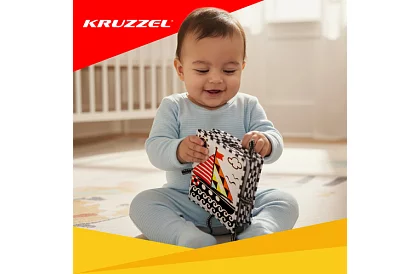 Szenzorikus könyv - kontrasztos játék 0+ csecsemőknek