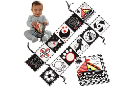 Szenzorikus könyv - kontrasztos játék 0+ csecsemőknek