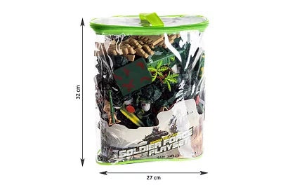 Vojási bázis – katonai figurákok, tank, fegyverek