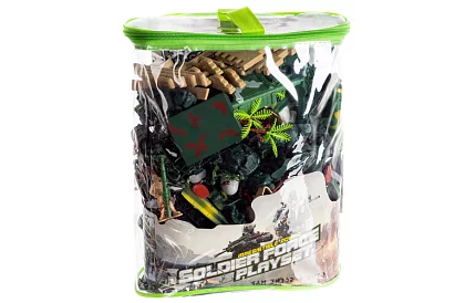 Vojási bázis – katonai figurákok, tank, fegyverek