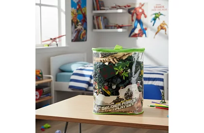 Vojási bázis – katonai figurákok, tank, fegyverek