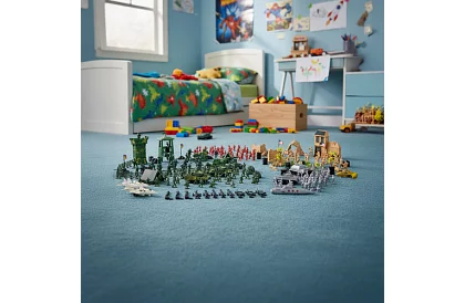 Vojási bázis – katonai figurákok, tank, fegyverek