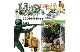 Vojási bázis – katonai figurákok, tank, fegyverek