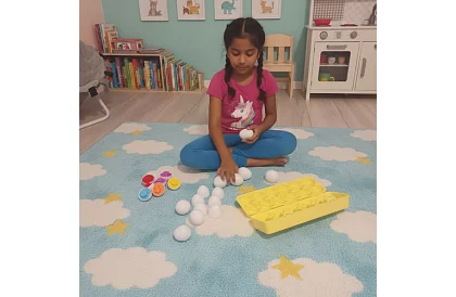 Montessori puzzle – formák és színek összerakása