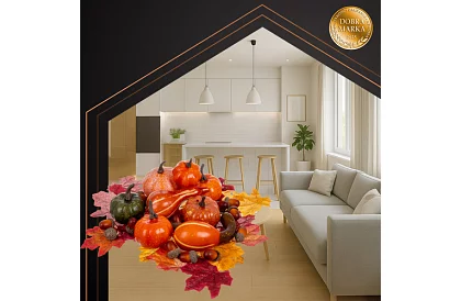 Őszi műanyag díszek – 50 darab