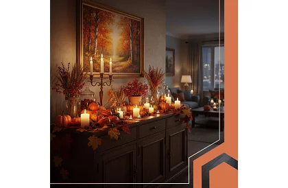 Őszi műanyag díszek – 50 darab