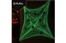 Halloweeni világító pókháló 20 pókhal