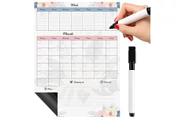 Mágneses hűtőtervező RUHHY – napló 60 x 45 cm + filctoll