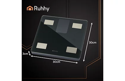 Elektronikus analitikai személymérleg 226 kg-ig – fekete