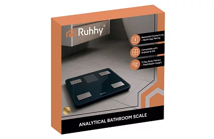 Elektronikus analitikai személymérleg 226 kg-ig – fekete