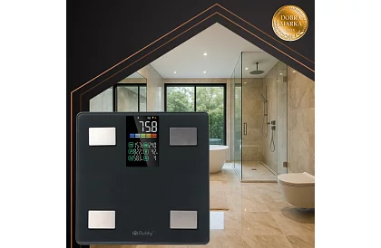 Elektronikus analitikai személymérleg 226 kg-ig – fekete