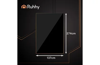 Fóliás terítő fekete 137 × 274 cm