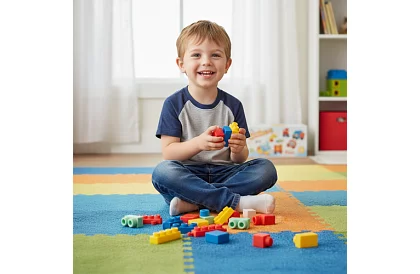 Gumírozott érzékszervi kockák gyerekeknek – 30 darab