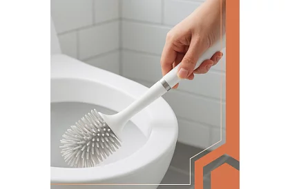 Silikon WC kefe – WC kefe, fehér