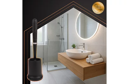 Silikon WC kefe – WC kefe, fekete