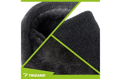 Meleg sál – fekete kötött