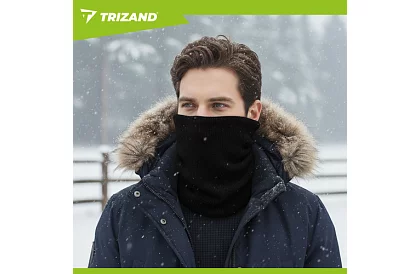 Meleg sál – fekete kötött