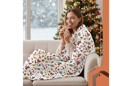 Dupla takaró karácsonyi mintával 150 x 200 cm