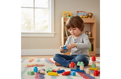 Gumí szenzoros kockák gyerekeknek – 80 darab