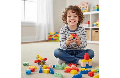 Gumí szenzoros kockák gyerekeknek – 80 darab