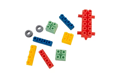 Gumí szenzoros kockák gyerekeknek – 80 darab