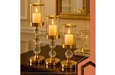 Szett 3 gyertyatartó – Gold Glamour