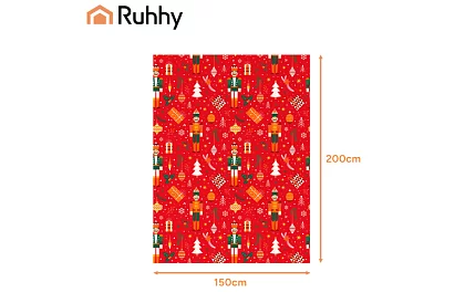 Flanel takaró karácsonyi mintával 150 x 200 cm