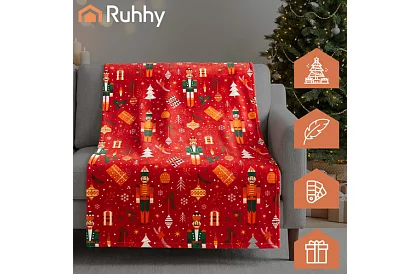Flanel takaró karácsonyi mintával 150 x 200 cm