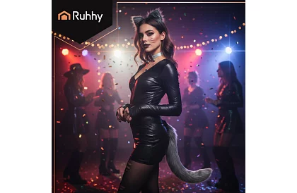 Kiscica jelmez 3 az 1-ben - szürke