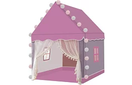 Gyerek sátor LED világítással – rózsaszín