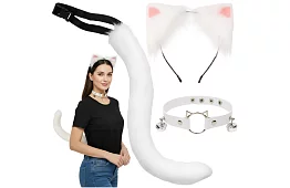 Macska jelmez 3 az 1-ben - fehér