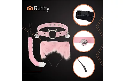 Macska jelmez 3 az 1-ben - rózsaszín