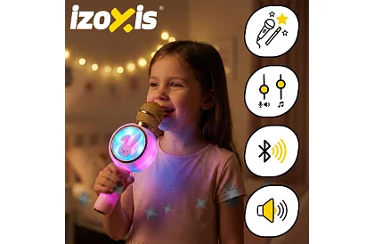Bluetooth vezeték nélküli karaoke mikrofon – rózsaszín